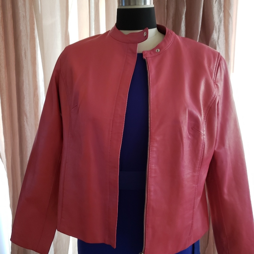 Genuine leather jacket.